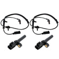 Front Rear ABS Wheel Speed Sensors for Dodge Ram 1500 2010