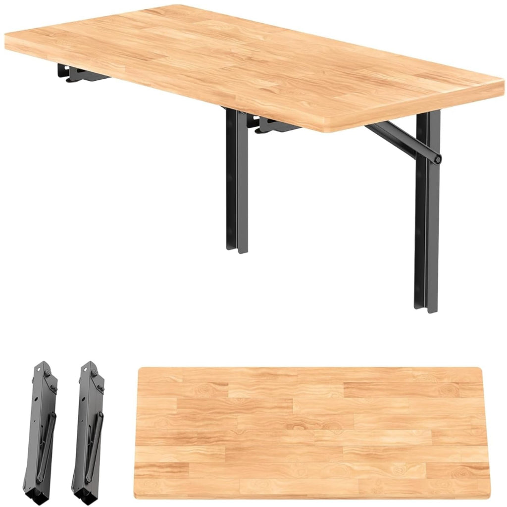 Wall Mounted Folding Workbench, Folding Wall Table, 32x18 in