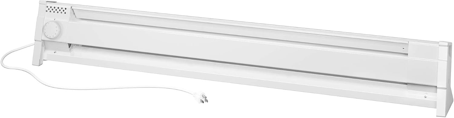 Portable Electric Baseboard Heater 1500W 120V Plug In, Thermostat