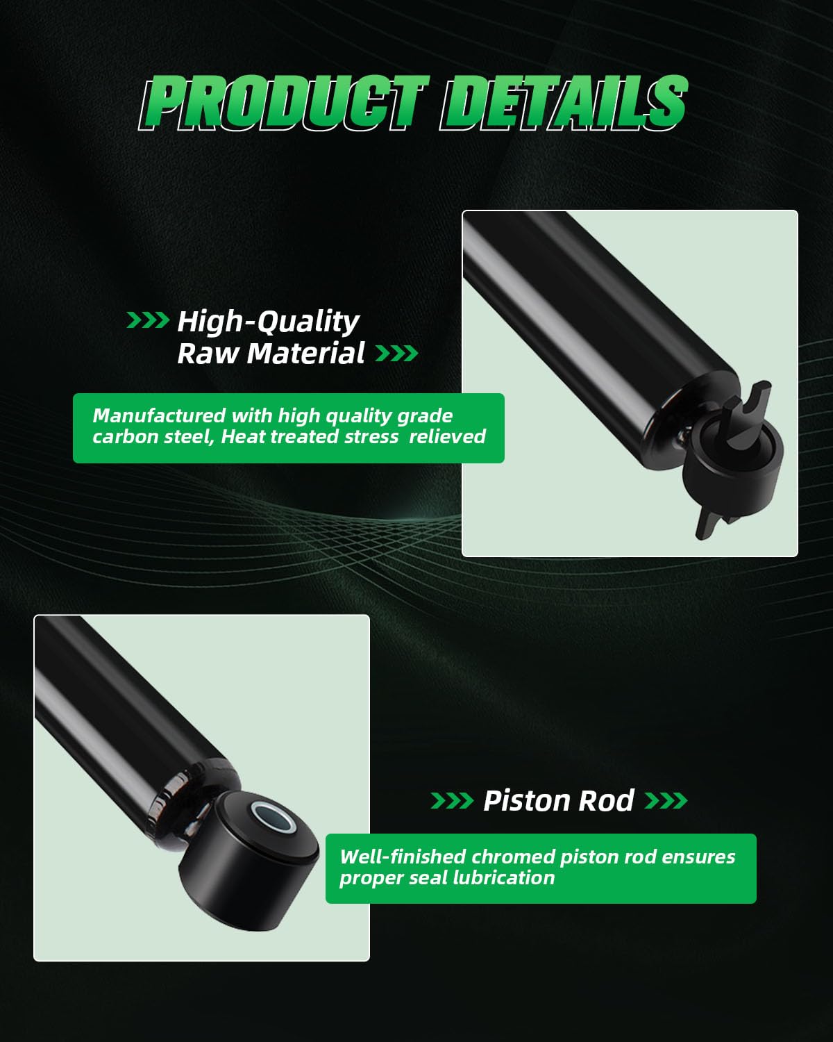 SCITOO Rear Shocks Pair for Chevy Express 1500 shock absorbers