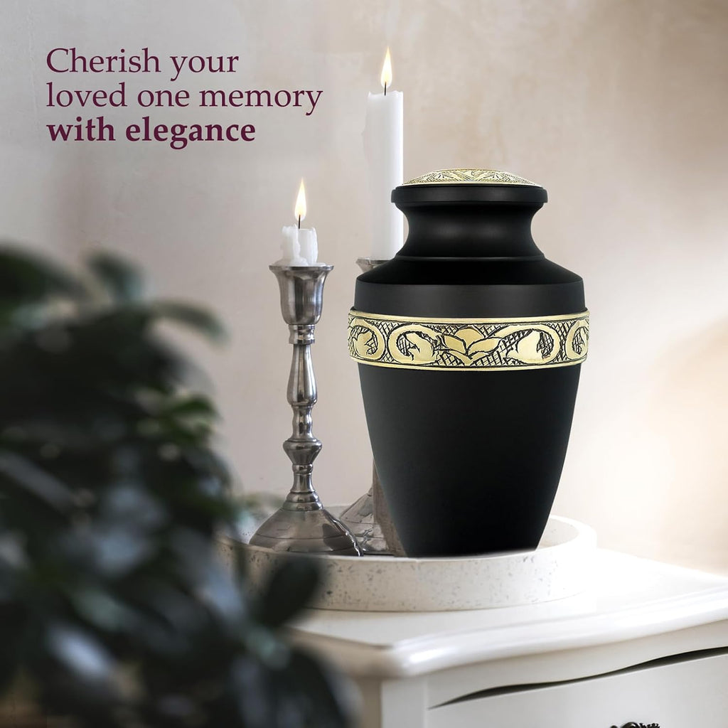 Cremation Urns for Human Ashes, Funeral Memorial Urn for Male and Female, Decorative Burial Grecian Urn Collection
