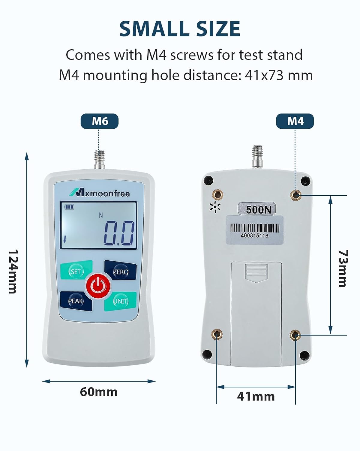 500N Digital Force Gauge Push Pull Tester Portable with Case