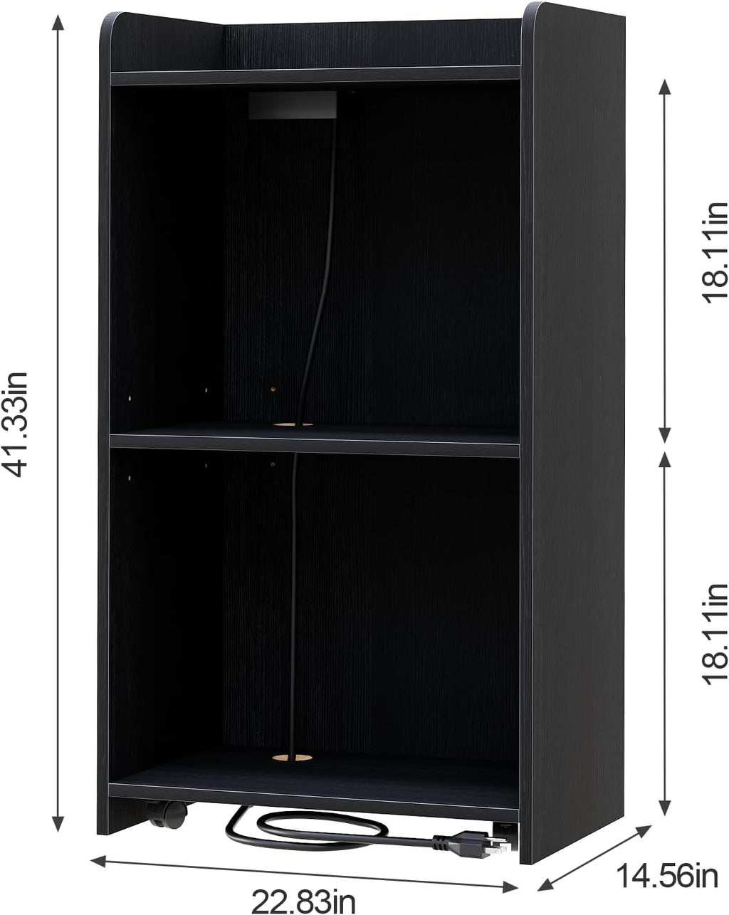 Podium Stand - Portable Podium Stand with 4 Rolling Wheels, Pulpits for Churches with Adjustable Shelf, Hostess