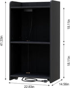 Podium Stand - Portable Podium Stand with 4 Rolling Wheels, Pulpits for Churches with Adjustable Shelf, Hostess