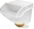 Flour Bin,50lb Stackable Kitchen Ingredient Storage Container with Lid - Food Pantry Organizer for Flour, Sugar