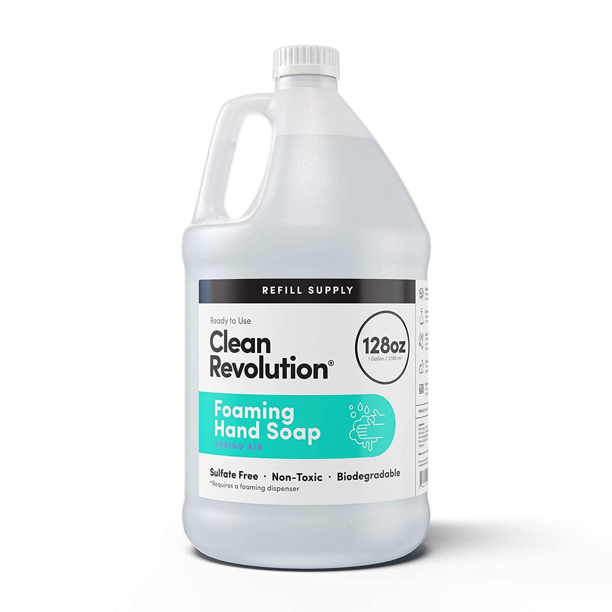 Foaming Hand Soap Refill with Real Essential Oils, Moisturizing Sulfate-Free Hand Soap, Ready-to-Use Foam Soap Refill