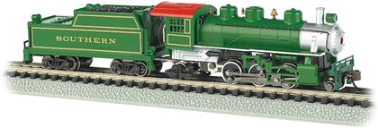 Trains Prairie 2-6-2 Loco and Tender Southern Train Car N Scale | Steam Locomotive, 2-6-2 Prairie Locomotive with