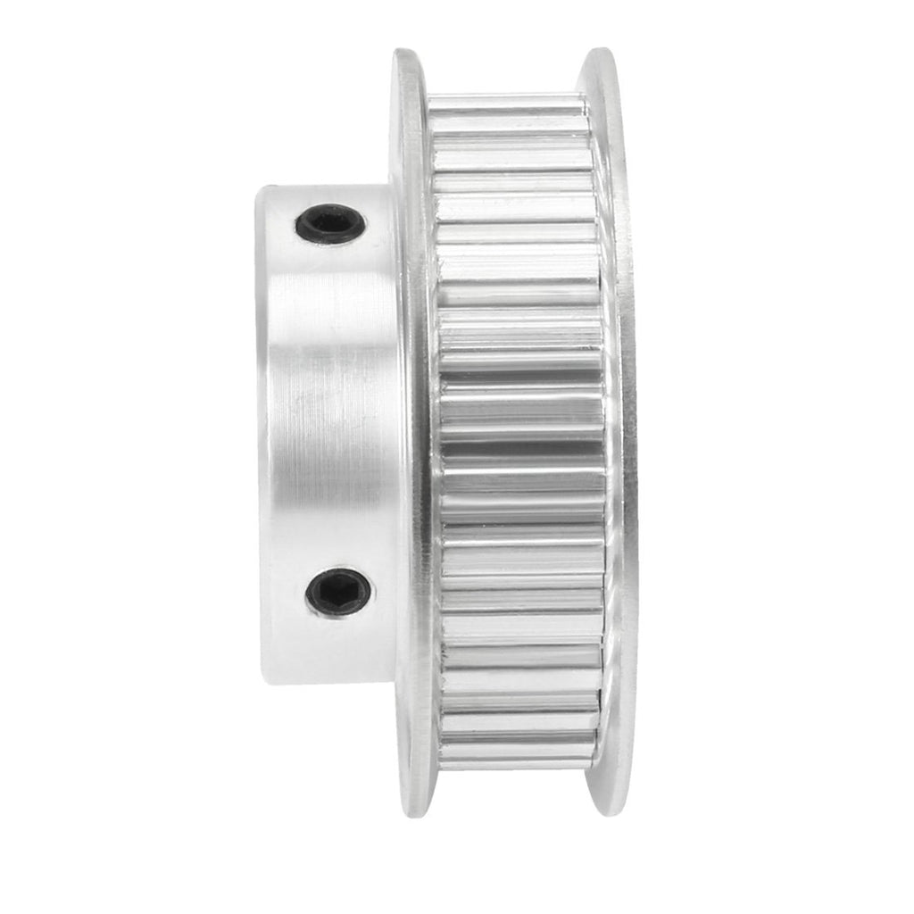 uxcell Aluminum XL 30 Teeth 6.35mm Bore Timing Belt Idler Pulley Flange Synchronous Wheel for 10mm Belt 3D Printer CNC