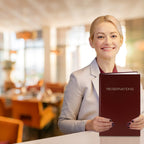 Restaurant Reservation Book, Burgundy, Hardbound, 408 Pages