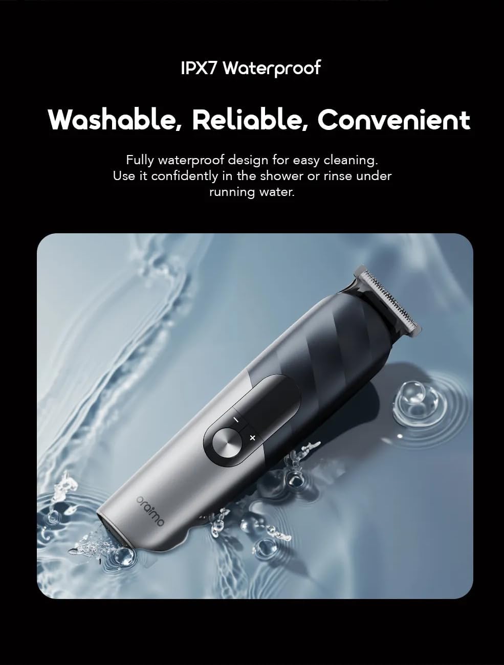 Beard Trimmer for Men Electric [All-in-One] [IPX7 Waterproof] Home | 3 Speed Settings Kid-Friendly Mode Hair Clipper