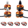 JMT Mini Multi-Rotor 1806 2400KV CW CCW Brushless Motor for DIY 2-3S 250 Mini Drone FPV CC3D 260 330 RC Quadcopter (2CW+2CCW+4ESC)