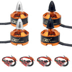 JMT Mini Multi-Rotor 1806 2400KV CW CCW Brushless Motor for DIY 2-3S 250 Mini Drone FPV CC3D 260 330 RC Quadcopter (2CW+2CCW+4ESC)