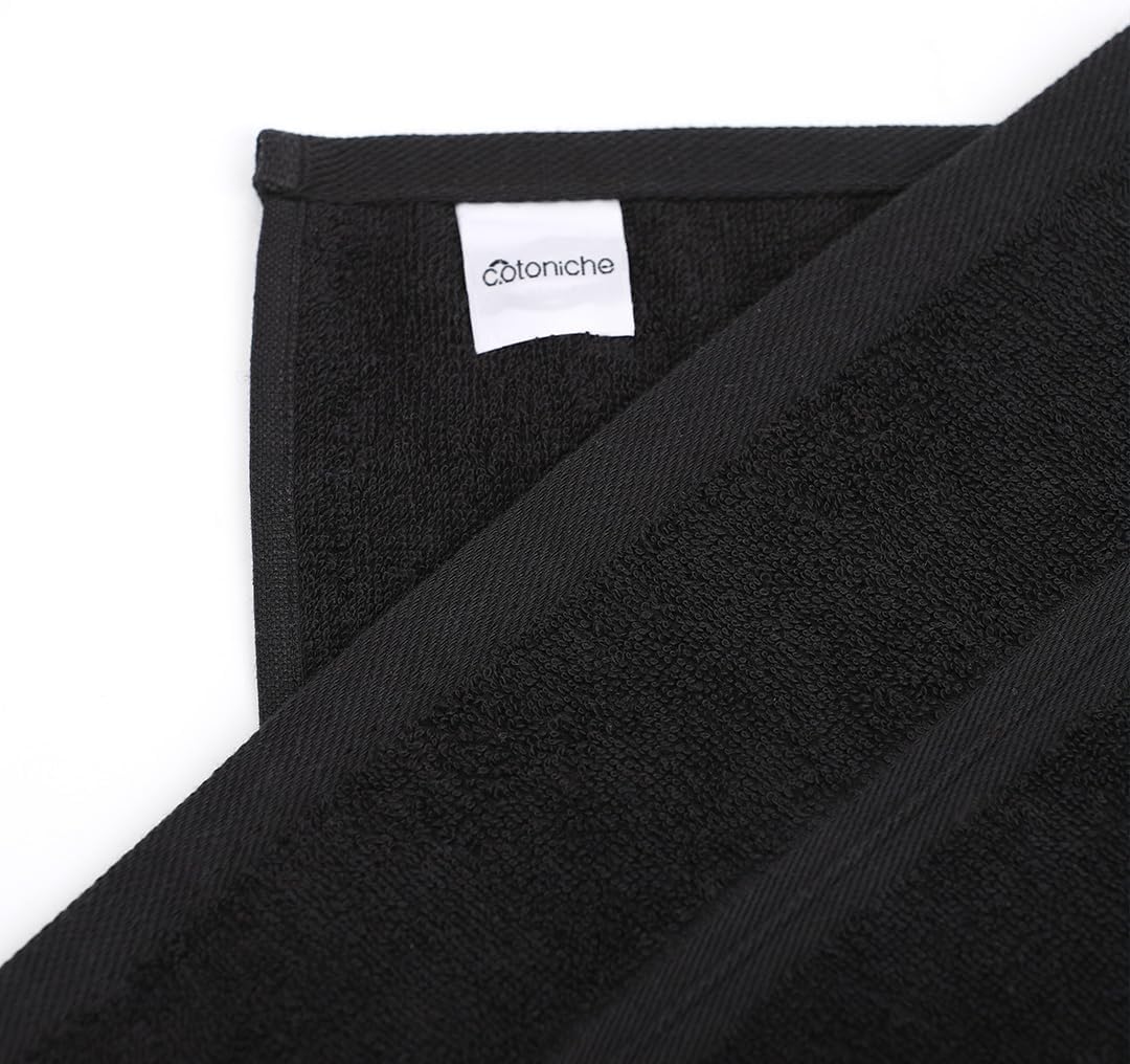 Fluffy & Super Soft Washcloths Set of 4 (12" x 12") - Hotel Quality - Perfect as, Hotel Towels, Face Washcloths, Face