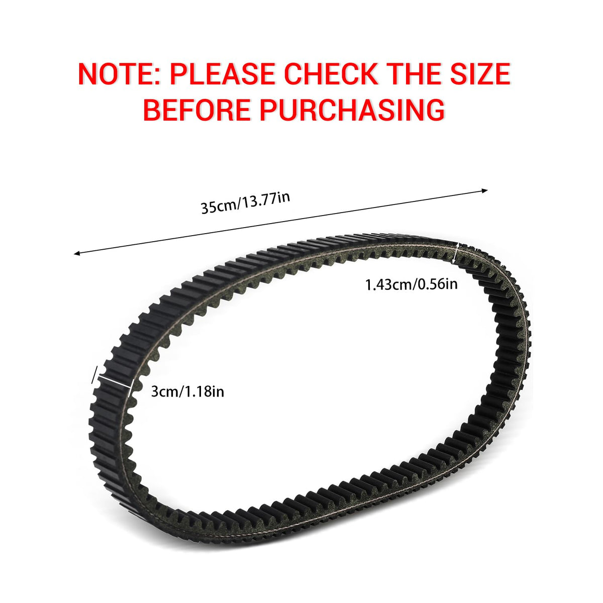 Drive Belt 59011-0003 Compatible with Kawasaki Brute Force 650 750 KRF750 Prairie 360 Kawasaki Teryx 750 59011-0019