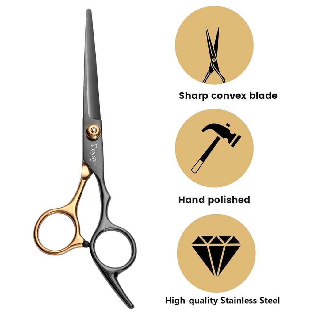 Professional Hair Cutting Scissors Thinning Shears Kit, Barber Haircut Shears Texturizing Scissors Set, Hair Trimming