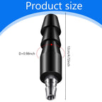 Zhanmai 2 Pcs Vac U Lock Adapter Quick Air Connector Quick Connector Device (Black)