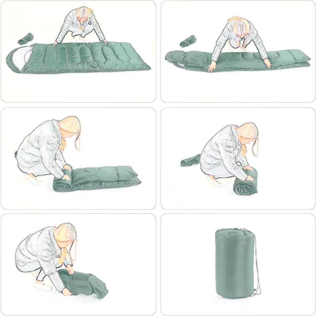 3 Season Lightweight Waterproof Sleeping Bag Indoor & Outdoor for Hiking Backpacking Camping Traveling