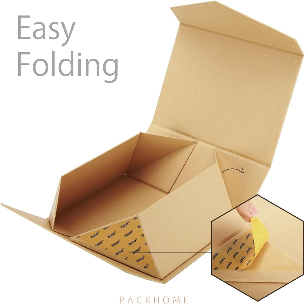 Kraft Gift Box 9x6.5x3.8in with Magnetic Lid