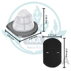 NKA 8 Set 2033 Foam& Mesh Filter Kit for Bissell Featherweight Stick Vacuum