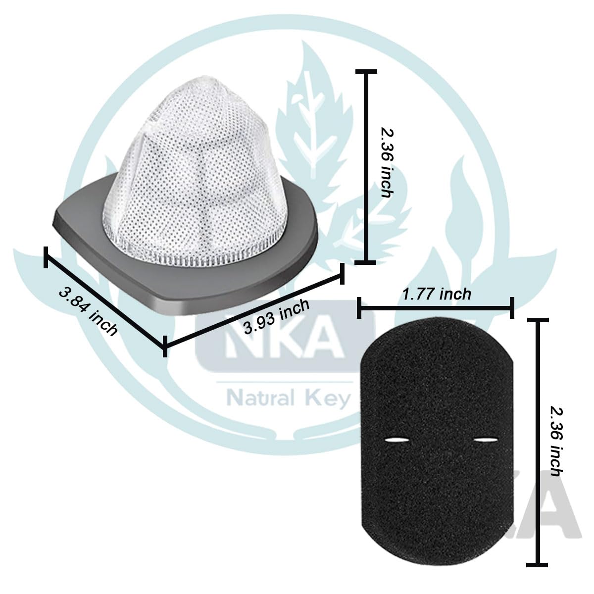 NKA 8 Set 2033 Foam& Mesh Filter Kit for Bissell Featherweight Stick Vacuum