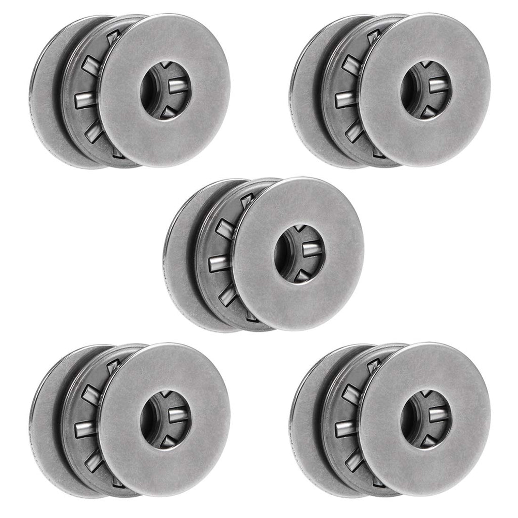 uxcell TC411 Thrust Needle Roller Bearings with Washers 1/4" Bore 11/16" OD 5/64" Width 5pcs