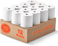 Thermal Paper 3 1/8 x 230ft, 12 Rolls Receipt Paper Work for Star Micronics TSP100 TSP143 Epson 80mm Receipt Printer