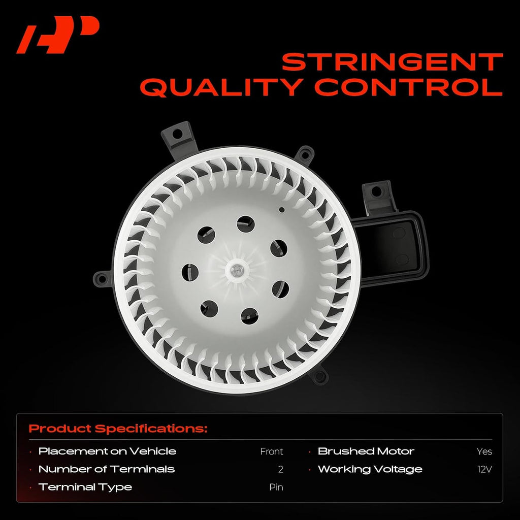 A-Premium Front HVAC Heater Blower Motor with Fan Cage