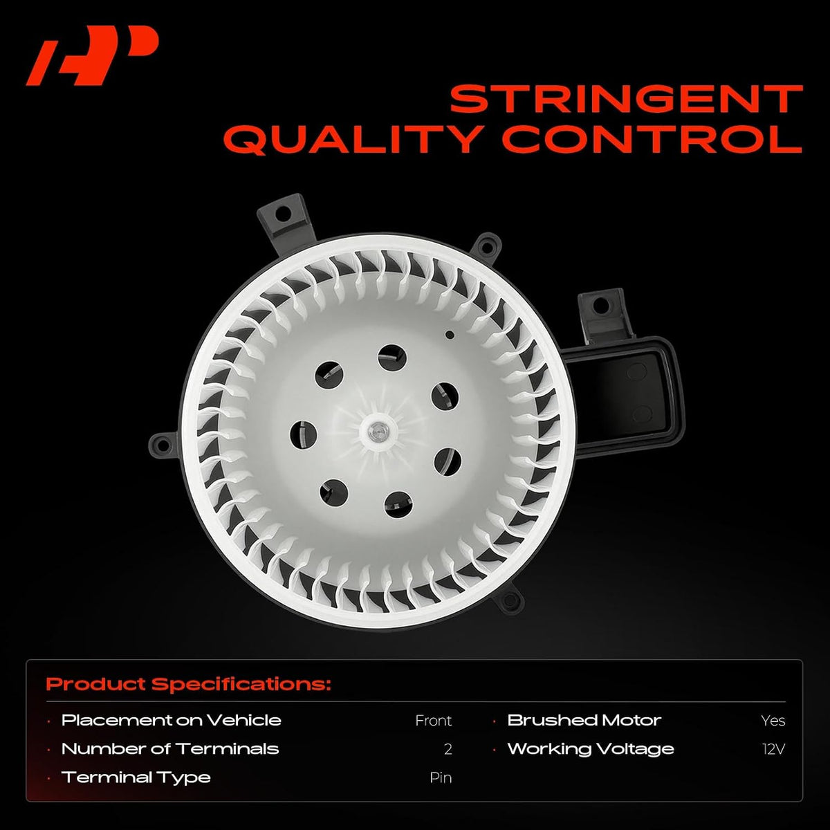 A-Premium Front HVAC Heater Blower Motor with Fan Cage