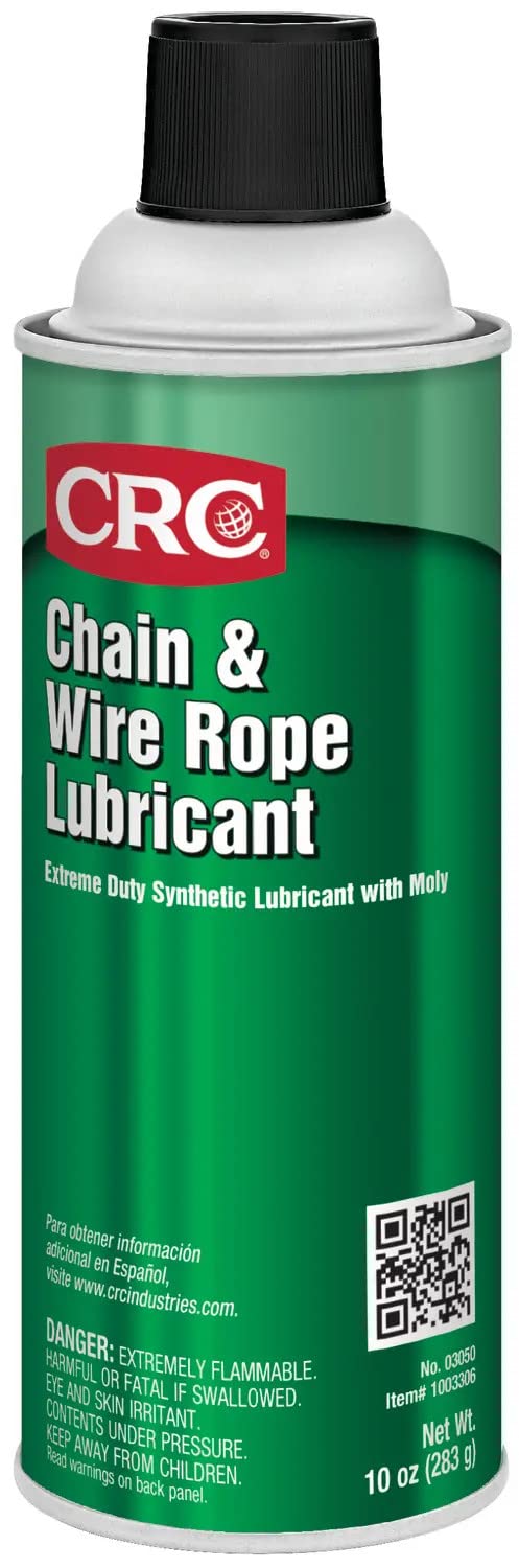 CRC Chain and Wire Rope Lubricant Spray with Moly - Extreme Duty - 10 oz