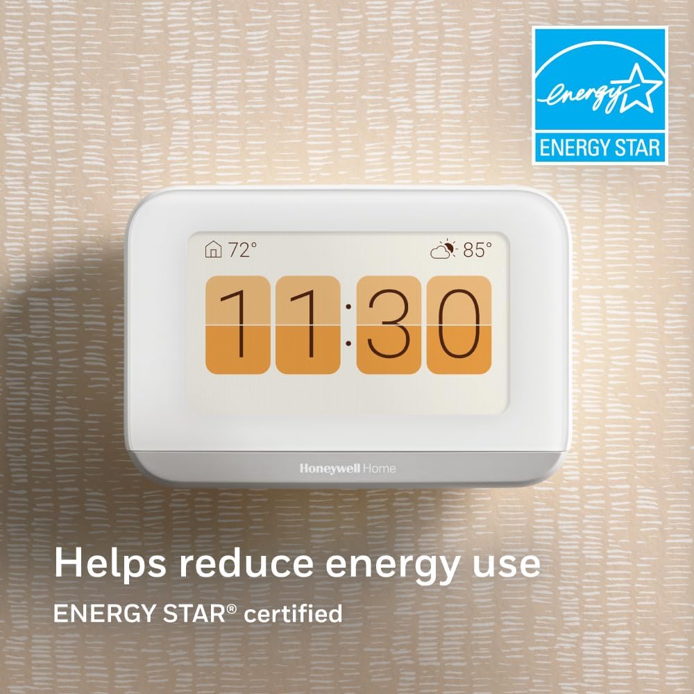 X7B Smart Wi-Fi Programmable Thermostat | Humidity Monitoring, 4.3" Customizable Touchscreen Display, Energy Star