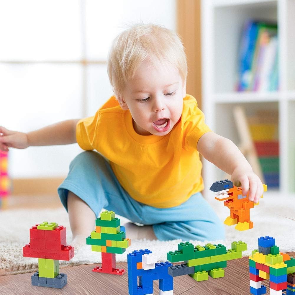 Classic 1500 Pieces Building Bricks Kit Basic Brick Set for Kids Creative Play, Compatible with All Major Brands