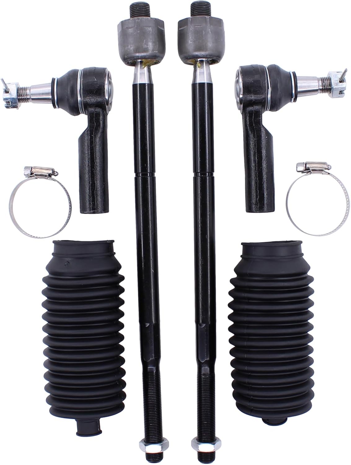 MOTOKU Front Inner and Outer Tie Rod Ends with Boot for Ram 1500 2013-2018