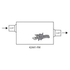 Flowmonster 42441-FM 2-Chamber Muffler
