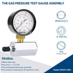 SENCTRL 0-100 Psi Gas Pressure Test Gauge, 3/4" FNPT Connection