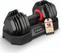 Adjustable Dumbbell Set 50LB, 18-in-1 Free Weight Adjustable Dumbbells, One-Hand Twist Adjust, Space-Saving Design