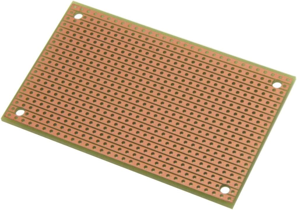 ST1 StripBoard, Uncut Strips, 1 Sided PCB, Size 1 = 50 x 80mm (1.97 x 3.15in)