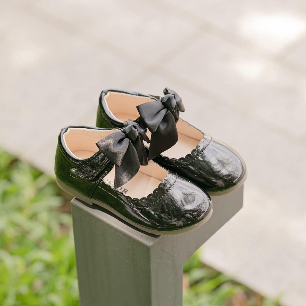 Toddler Little Girl Mary Jane Dress Shoes Ballet Flats for Girl Party School Shoes Bowknot Princess Shoes
