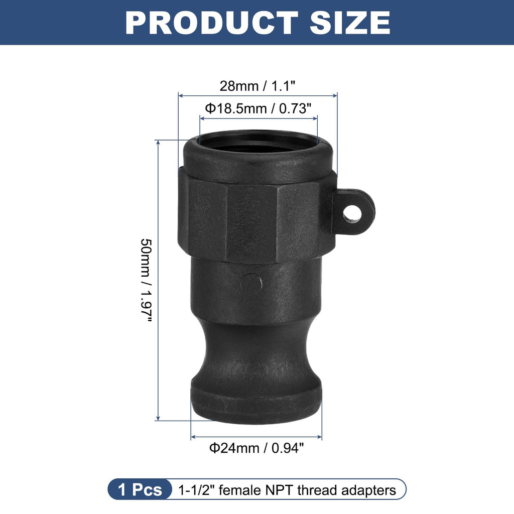 Kozelo Poly Type A 1/2" x 1/2" Female NPT Cam Lock Hose Fitting