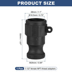 Kozelo Poly Type A 1/2" x 1/2" Female NPT Cam Lock Hose Fitting