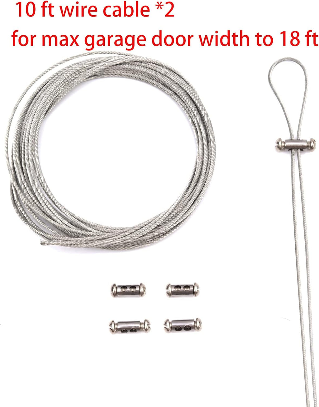 Garage Door Lock Kit with Spring Latch （Including All Hardware） Garage Door Lock Set Fits 1-3/8" Through 2" Thick