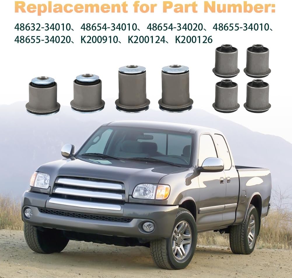 Front Uppe & Lower Control Arm Bushing Compatible with Toyota Tundra 01-07