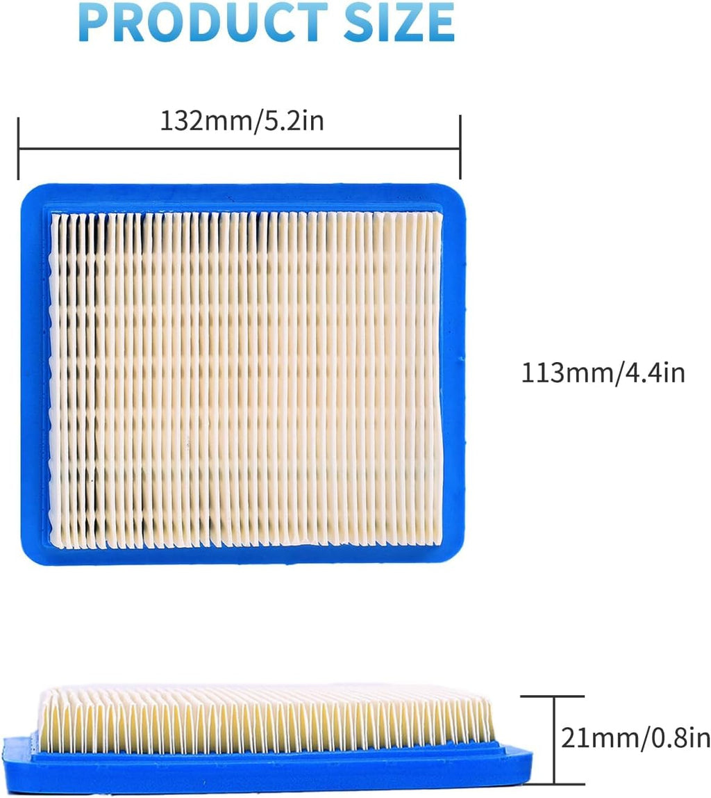 2 Pack 491588s Lawn Mower Air Filter with Spark Plug,Replacement for Briggs and Stratton 491588 399959, Toro 20332 Craftsman 33644 Push Lawn Mower