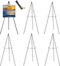 6Pack 63in Easel Stand for Signs,Instant Floor Display Easels | Metal Tripod Poster Stand,Easy Setup and Breakdown