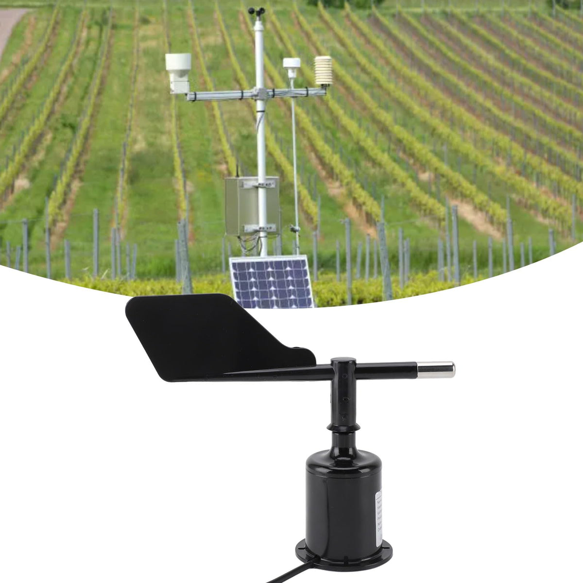 Kuuleyn 360 Degree Wind Direction Sensor DC 5V Precise Anemometer Sensor Wind Indicator Protector for Garden Greenhouse