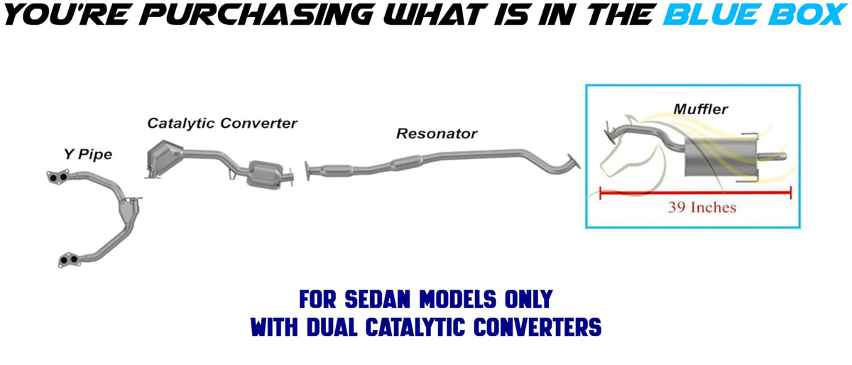 Exhaust Muffler for Subaru Legacy 2000-2004 2.5L