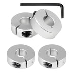 Split Shaft Collar, 4Pcs 12mm Aluminum One Piece Shaft Locking Collars, 12mm Bore Diameter, 30mm OD, 10mm Thickness, with M4 Set Screws