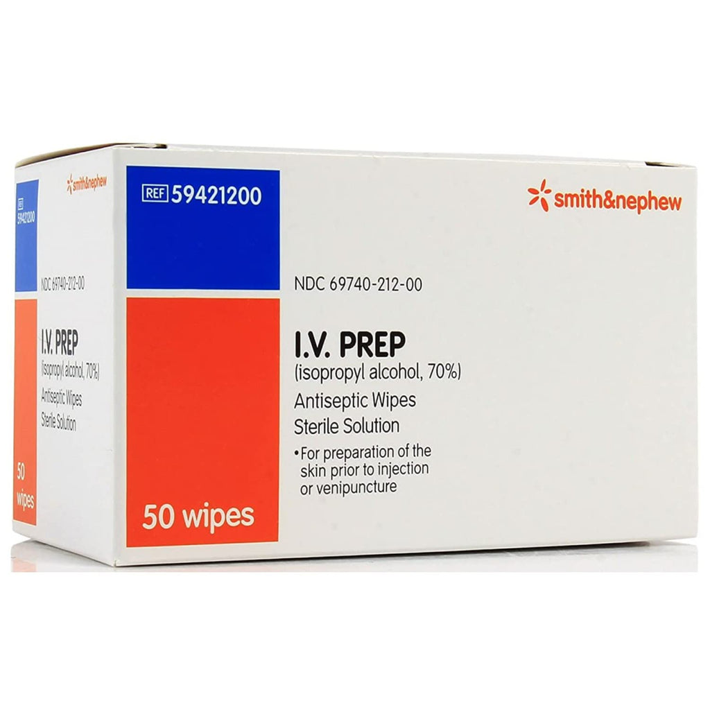 IV Prep Antiseptic Wipes (1 Pack (50 Count)) XX