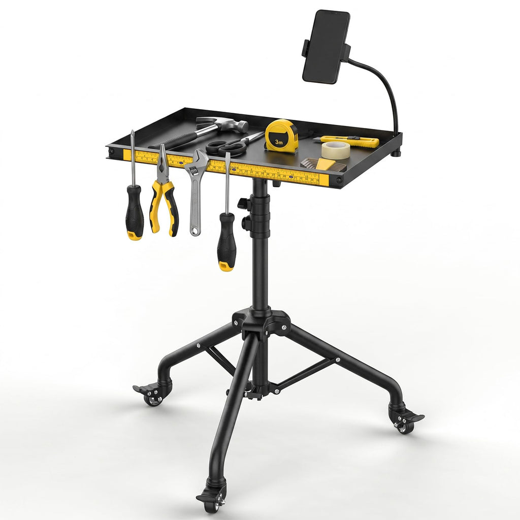 Rolling Tool Cart with Phone Stand, Portable Work Table Mechanic Cart