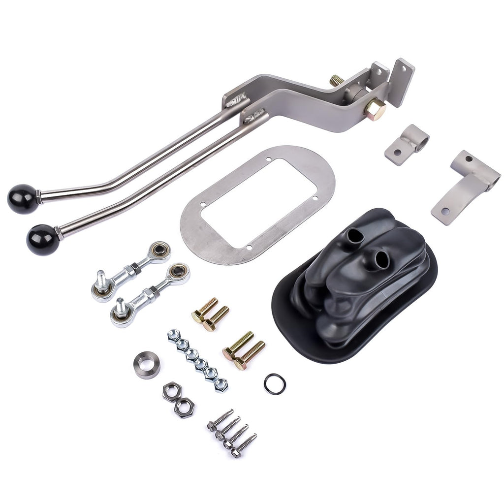 Stainless Twin-Stick Shifter Boot Replacement for GM Transfer Case Shifter