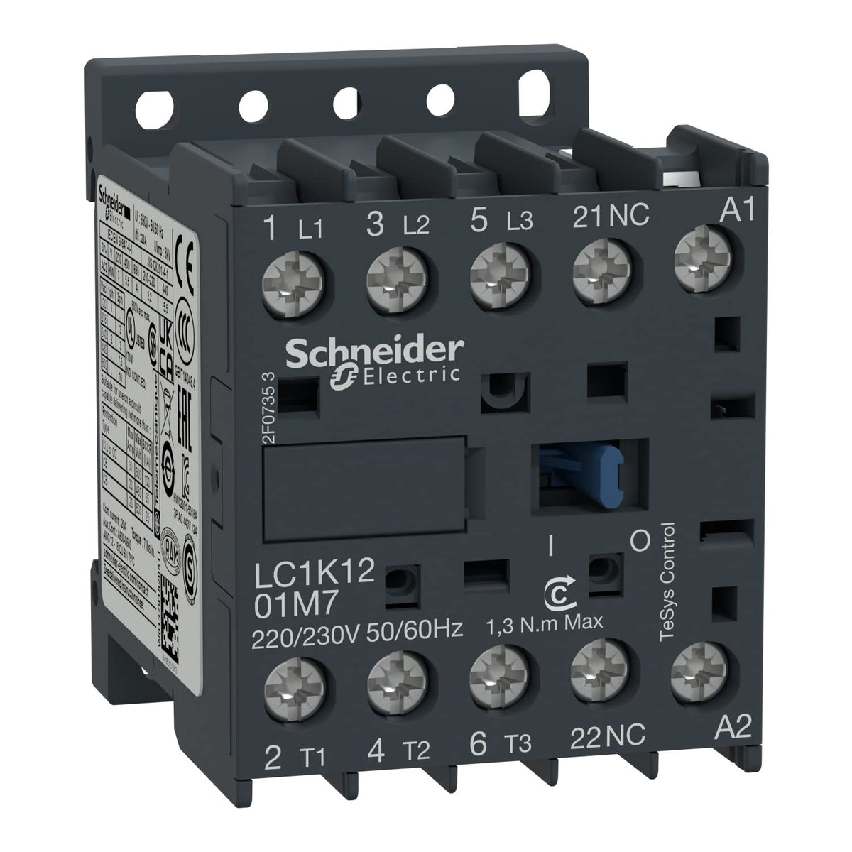 SCHNEIDER ELECTRIC LC1K1210F7 -Square D 3-POLE MINI CONTACTOR 110V